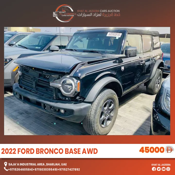 2022 FORD BRONCO BASE AWD
